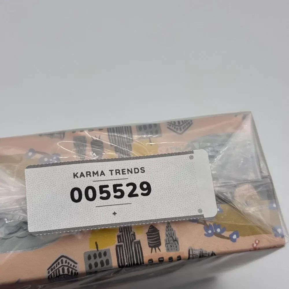 Rifle Paper Co Bon Voyage Coaster Set 8 Paper Travel Cities Gift Paris NY Tokyo